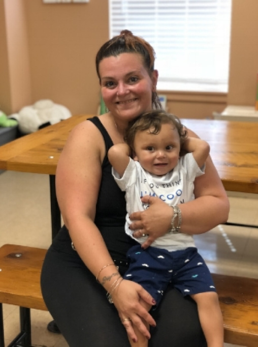 Nicole and her son Xavier